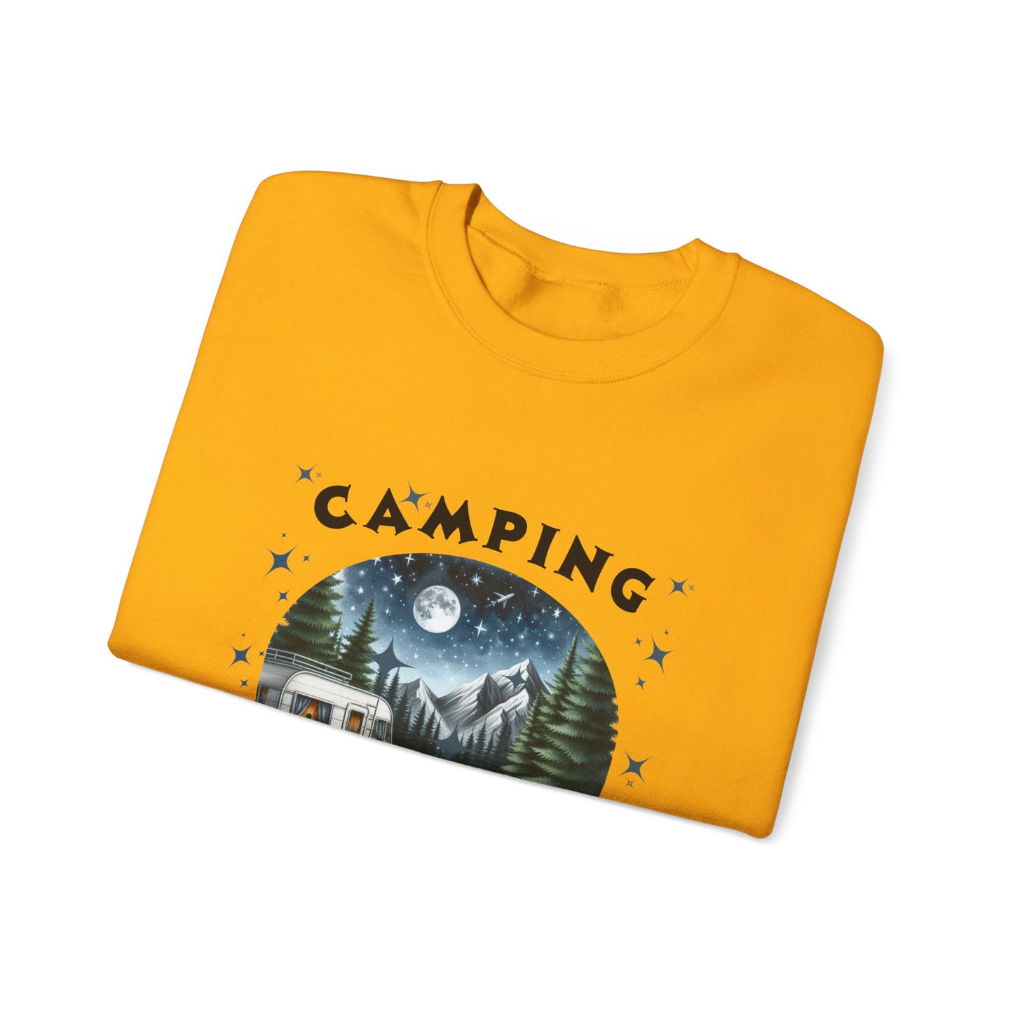 Camping Is My Therapy Sweatshirt - Unisex Heavy Blend™ Crewneck for Outdoor Lovers
