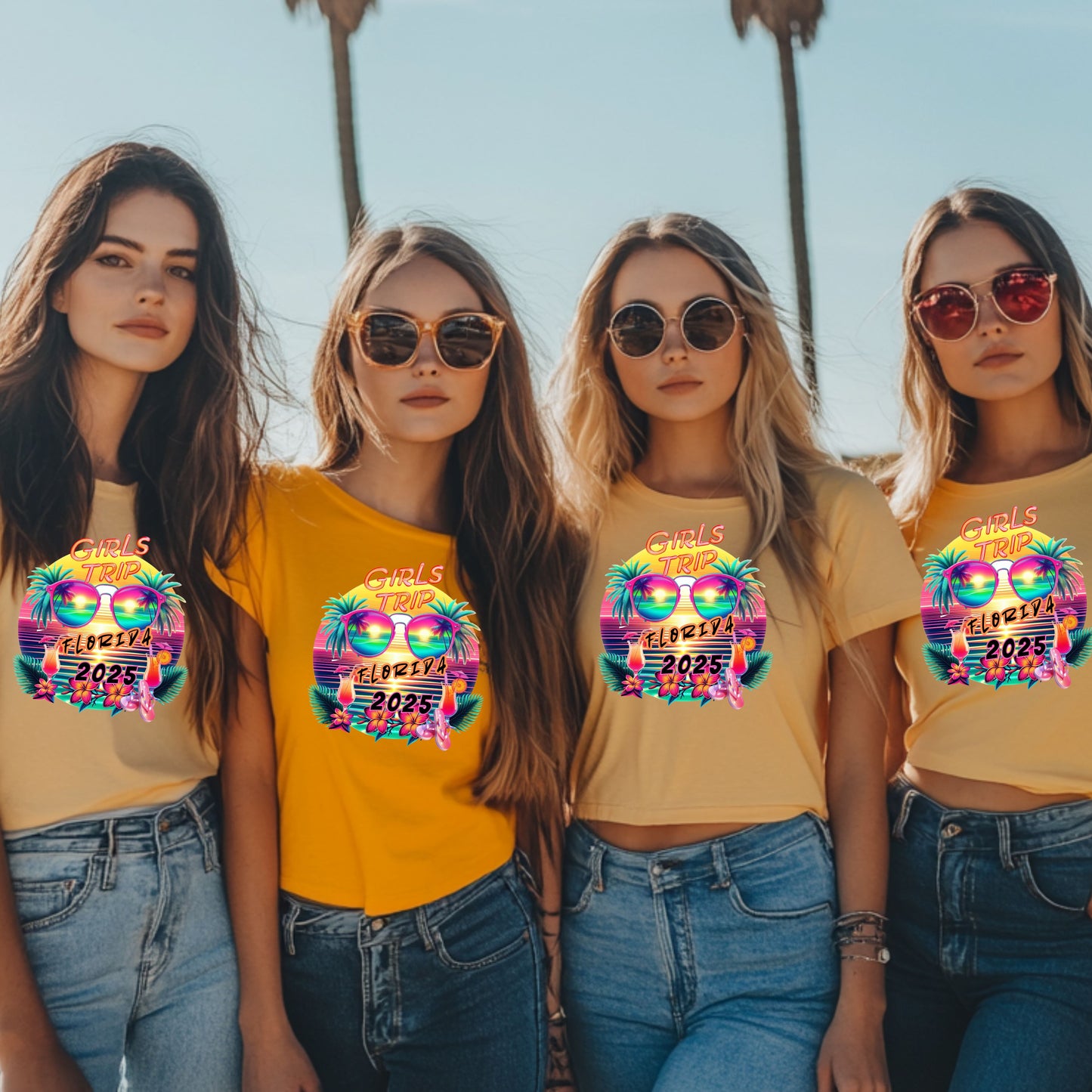 Personalized Girls Trip Unisex Softstyle T-Shirt - Fun Vacation Tee