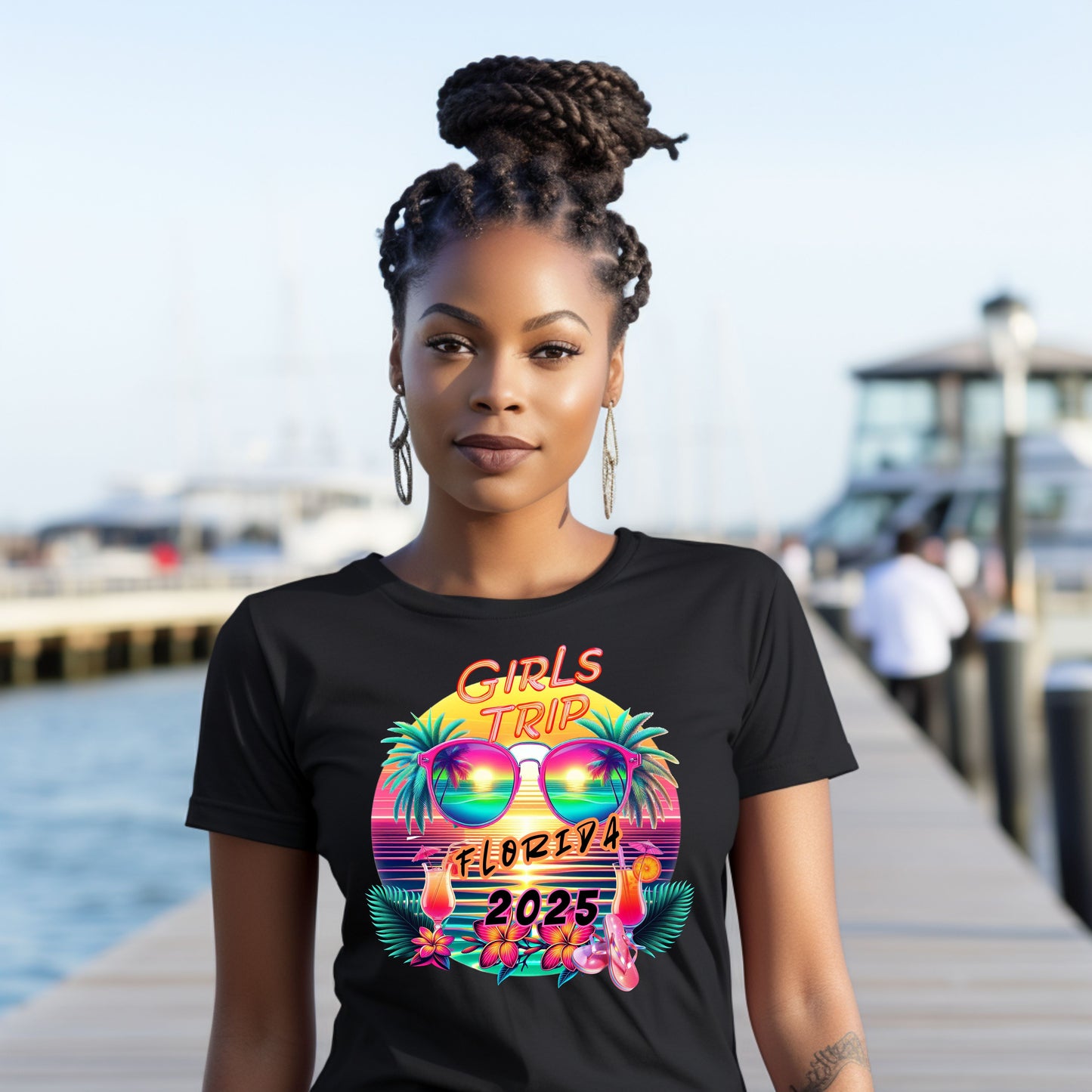 Personalized Girls Trip Unisex Softstyle T-Shirt - Fun Vacation Tee
