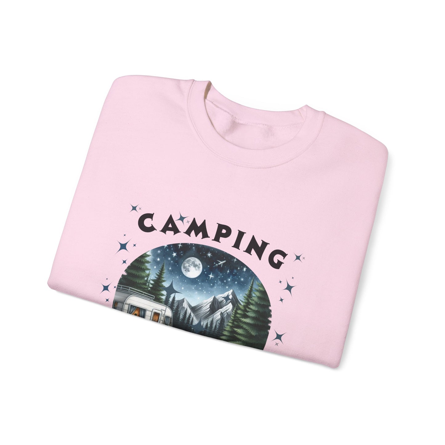 Camping Is My Therapy Sweatshirt - Unisex Heavy Blend™ Crewneck for Outdoor Lovers